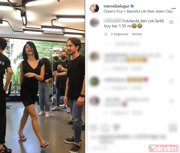 Merve Boluğur önce erkeklere tüyo verdi sonra siyah minisi ile şov yaptı! Merve kıvırdı sosyal medya yıkıldı - 10