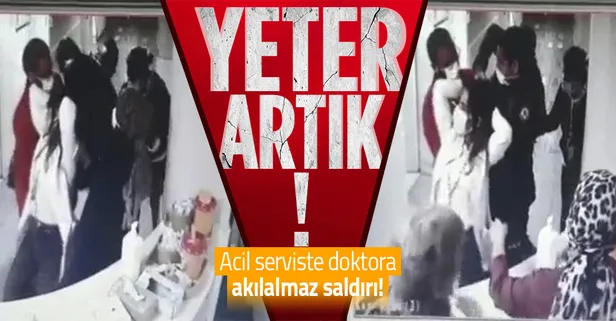 Acil serviste doktora saldırı! Saçlarını zor kurtardılar