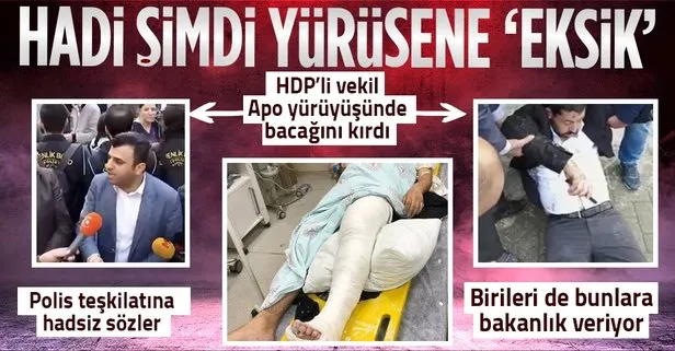 Bebek katili Abdullah Öcalan’ın yakalanmasının yıl dönümünde alçak provokasyon! Arbedede HDP’li Habip Eksik’in bacağı kırıldı