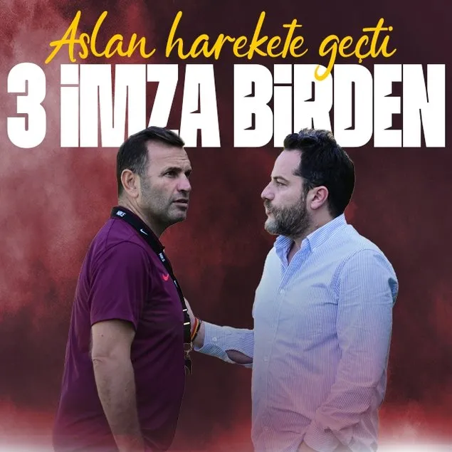 Galatasaray harekete geçti! 3 imza birden