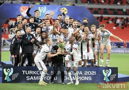 Süper Kupa’yı kazanan Beşiktaş kupa sayısında Fenerbahçe’yi solladı