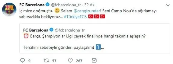 Barça'dan Cengiz Ünder paylaşımı-4