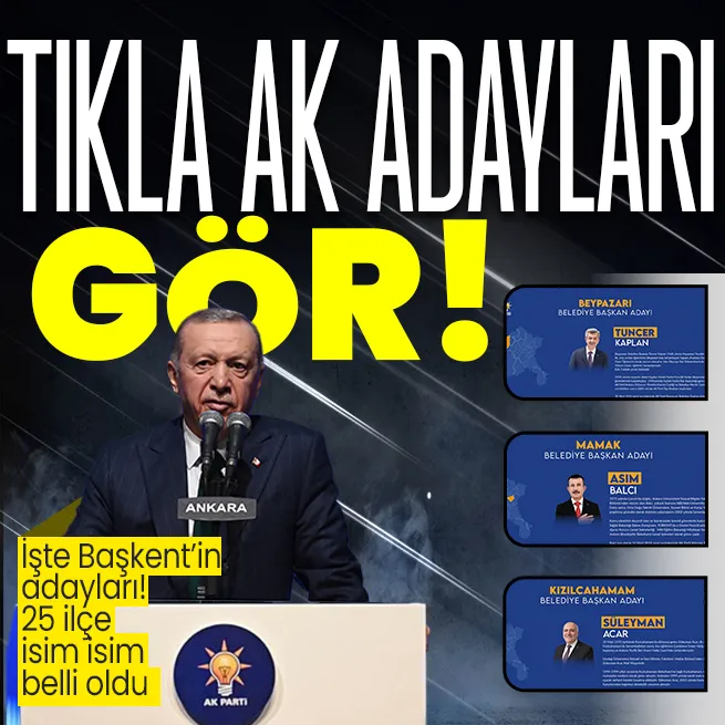 AK Partinin Ankara ilçelerindeki belediye başkan adayları kimler oldu? Çankaya, Sincan, Etimesgut, Keçiören, Mamak, Kızılcahamam...