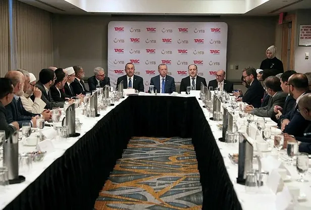 Başkan Erdoğan ABD'de Müslüman toplumunun temsilcileriyle görüştü-1