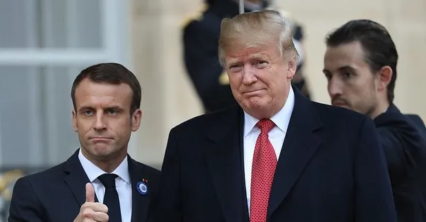 Trump ve Macron, Suriye ve yeni tip koronavirüsü (Kovid-19) görüştü