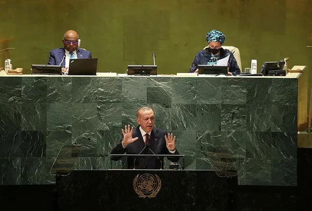 Son dakika: Başkan Erdoğan'dan BM 76. Genel Kurulu'nda önemli açıklamalar: Yeni bir göç yüküne tahammülümüz yok-5