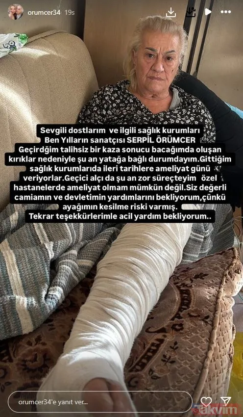 Yeşilçam'ın Bayan Bacak'ı Serpil Örümcer’den korkutan haber! “Ayağımın kesilme riski var” - 7