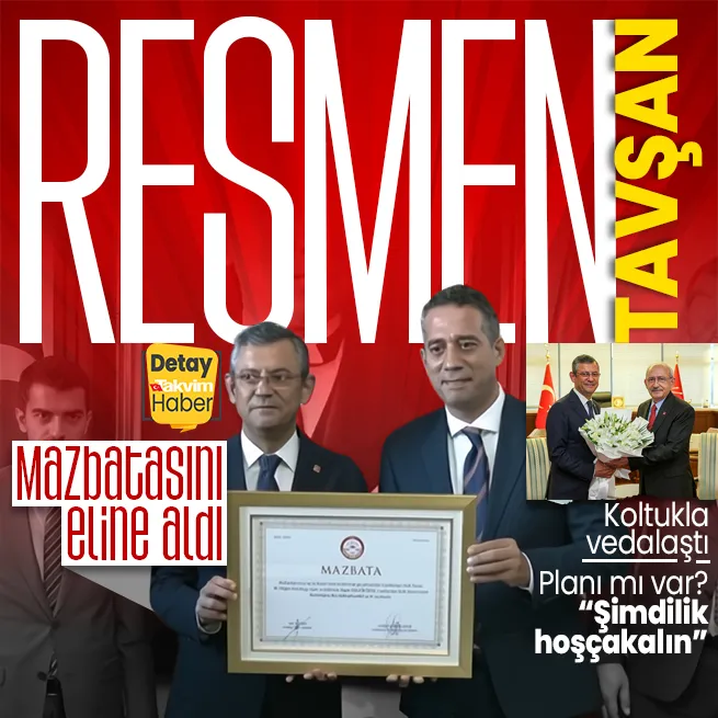 CHP Genel Başkanı Özgür Özel mazbatasını aldı... Kemal Kılıçdaroğlu genel merkez personeliyle vedalaştı... Mesaj dolu sözler