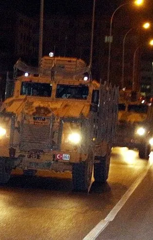 Suriye sınırına askeri sevkiyat