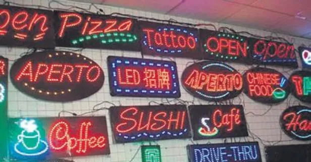 Esnaftan yabancı tabela uyarısı