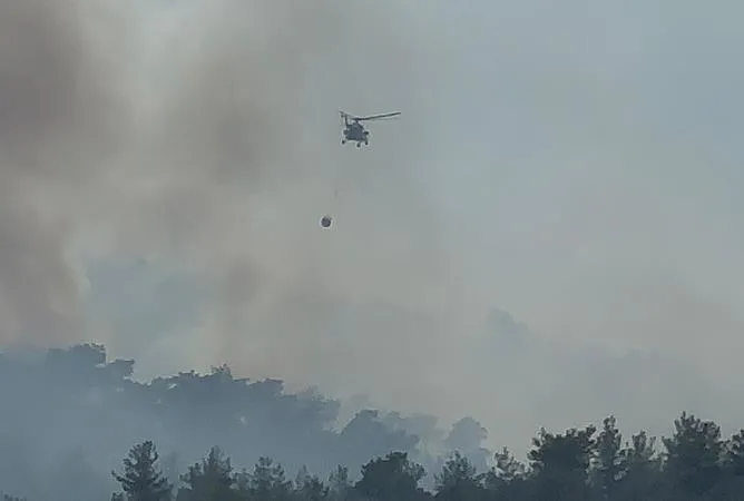 Bodrum’da yangın!