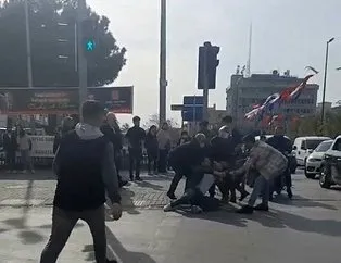 Yayaya çarptı tekmeli tokatlı kavga çıktı