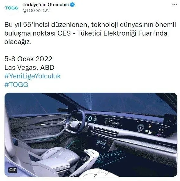 turkiyenin-otomobili-togg-tuketici-elektronigi-fuarinda-yer-alacak-1638827493799.jpeg Türkiye'nin otomobili TOGG, Tüketici Elektroniği Fuarı'nda yer alacak-1
