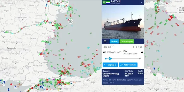 Tahıl koridorunun ilk gemisi İstanbul açıklarında! Milli Savunma Bakanlığı'ndan açıklama-6