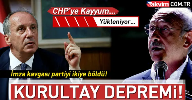 CHP'de Kurultay krizi giderek tırmanıyor