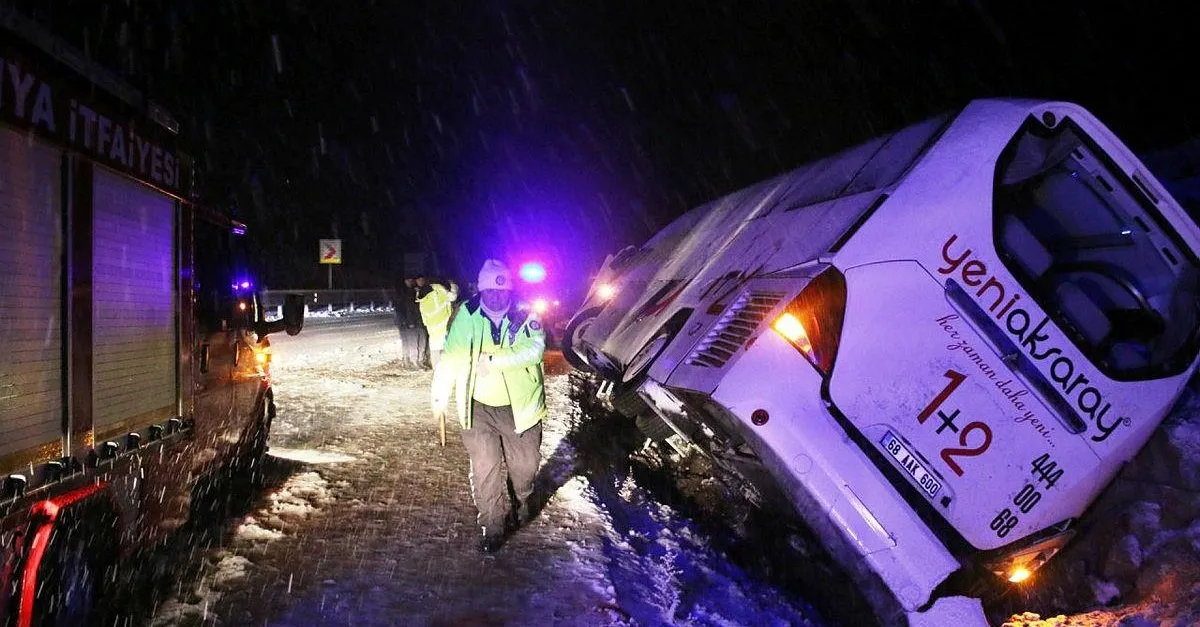 Son Dakika Konya Nin Seydisehir Ilcesinde Otobus Kazasi 9 Yarali Takvim