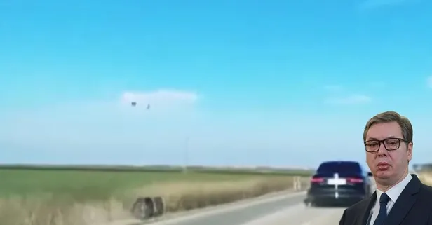 Makam aracının lastiği yerinden fırladı Sırbistan Cumhurbaşkanı Vucic ölümden döndü!