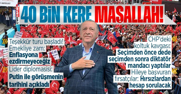 Başkan Erdoğan'dan Bayburt'ta önemli açıklamalar