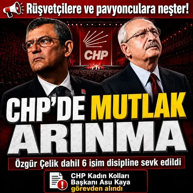 CHP’de Kılıçdaroğlu MYK’yı tasfiye için topladı! Özgür Çelik dahil 6 isim disipline sevk edildi
