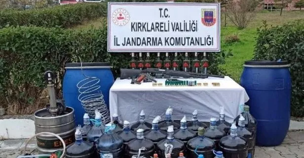 SON DAKİKA: Lüleburgaz’da sahte içki operasyonu: 1 ton ele geçirildi