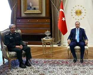 Cumhurbaşkanı Erdoğan İran Genelkurmay Başkanı’nı kabul etti
