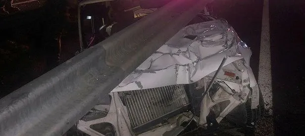 Ankara’da otomobil beton mikserine çarptı! 3 yaralı