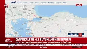 ▶️ SON DAKİKA HABERİ: Çanakkale Biga’da İstanbul’u da sallayan 4,6 büyüklüğünde deprem!