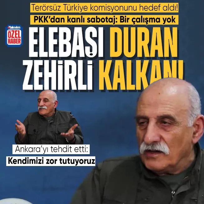 PKK elebaşı Duran Kalkandan Terörsüz Türkiyeye sabotaj! İmralı şartı sundu komisyonu hedef aldı