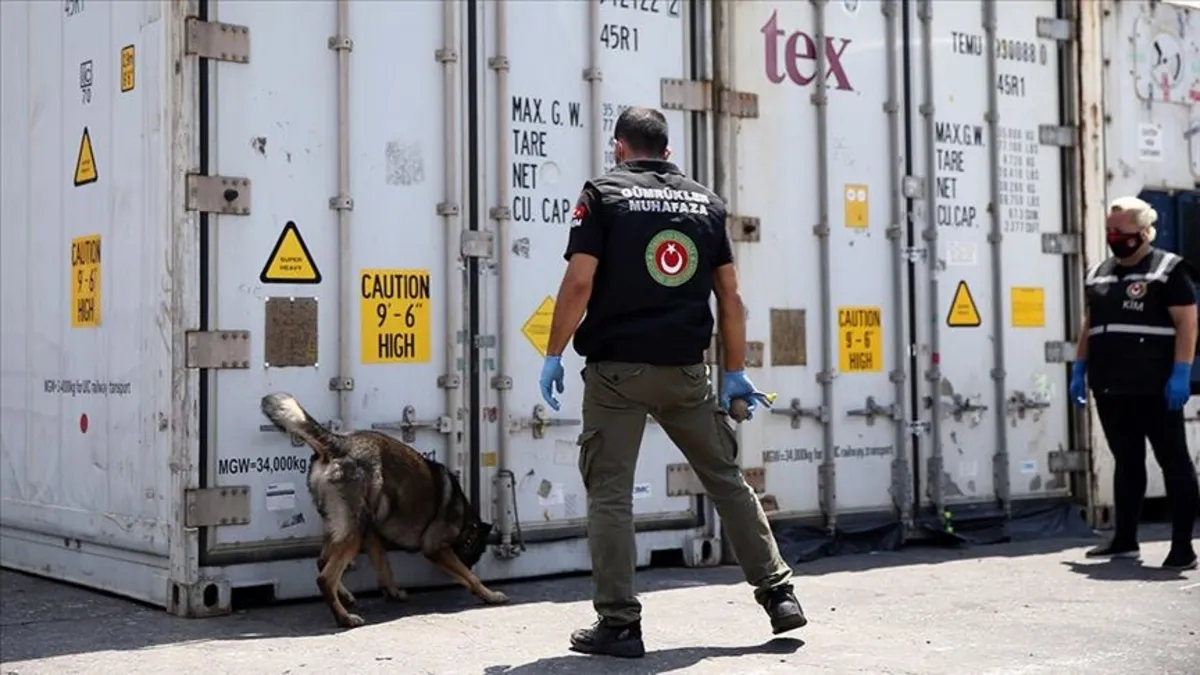 Edirne Hamzabeyli gümrüğünde 103 milyon TL değerinde uyuşturucu madde yakalandı