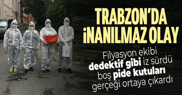 Trabzon’da inanılmaz olay! Filyasyon ekibi dedektif gibi iz sürdü! Pide kutuları gerçeği ortaya çıkardı
