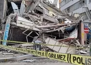 Malatyada ağır hasarlı 7 katlı bina kendiliğinden çöktü