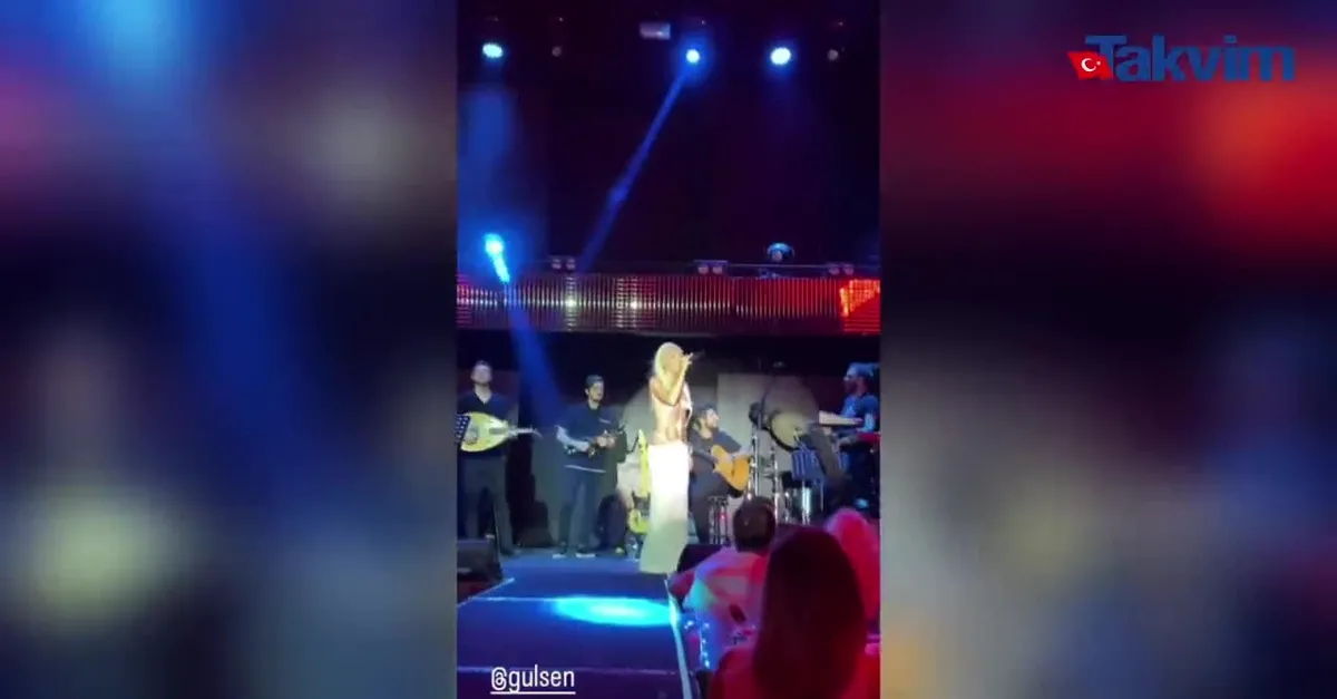 Gülşen sahne kıyafetiyle yine gündem oldu!