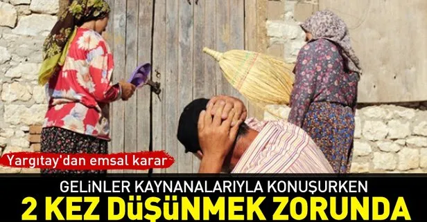 Gelinin kaynanaya hakaret etmesi boşanma sebebi sayıldı