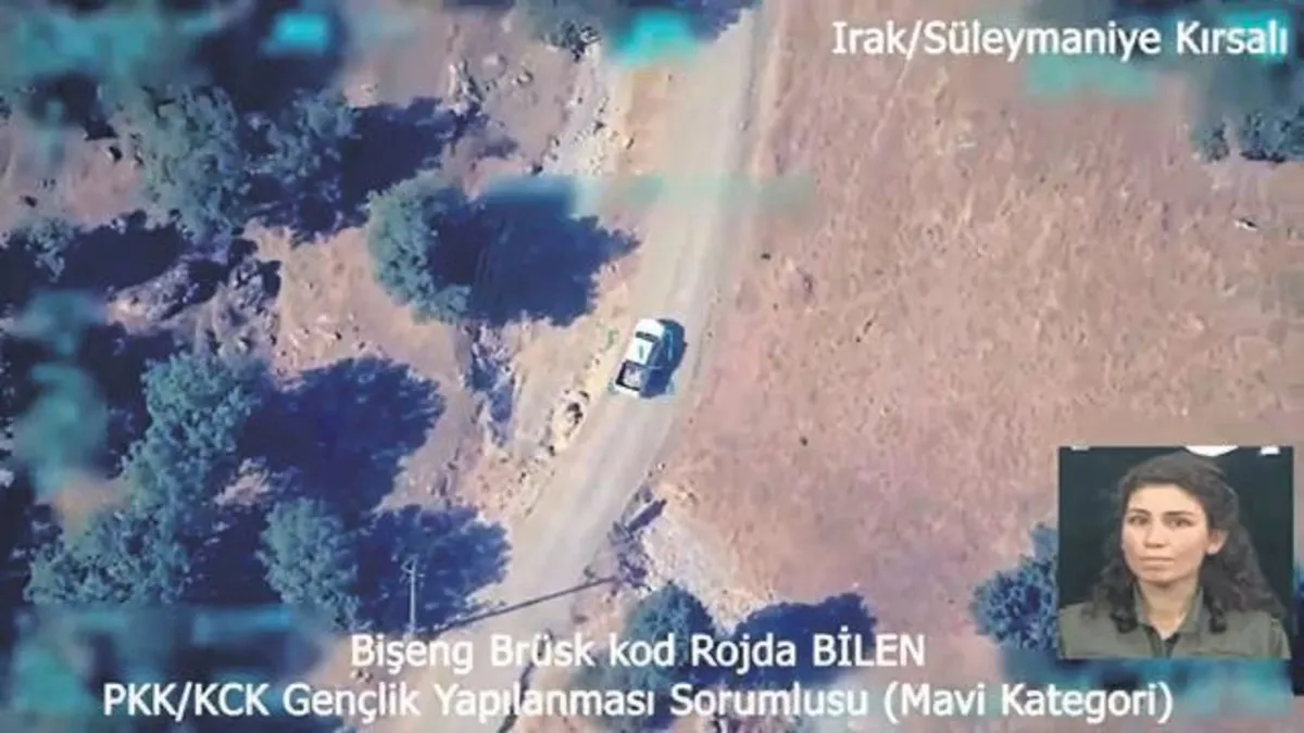MİT, terör örgütünün sözde sorumlusu PKK'lı Rojda Bilen etkisiz hale getirildi