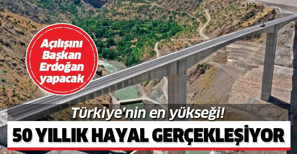 Turkiye Nin En Yuksek Koprusu Botan Cayi Begendik Koprusu Tamamlandi Acilisini Baskan Erdogan Yapacak Takvim