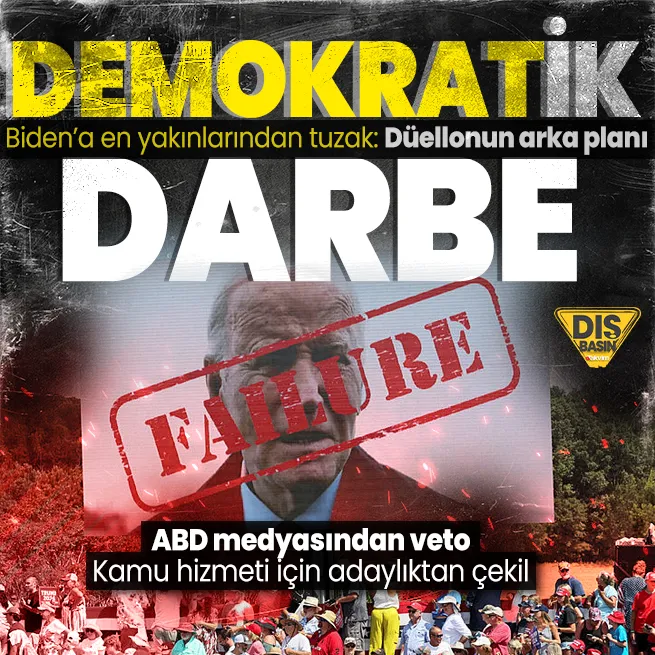 Joe Biden’a Demokrat darbesi: CNN canlı yayınında tuzağa düşürdüler! ABD medyasından veto: Kamuya hizmet için adaylıktan çekil