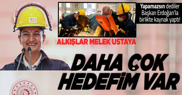 "Yapamazsın" dedikleri mesleğinde Başkan Erdoğan'dan alkış aldı! Kaynak ustası Melek Tuğ: Daha çok hedeflerim var