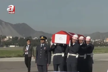 Kayseri'de düşen eğitim uçağında şehit olan pilotlar Uğur Yıldız ve Gökhan Özen'e veda