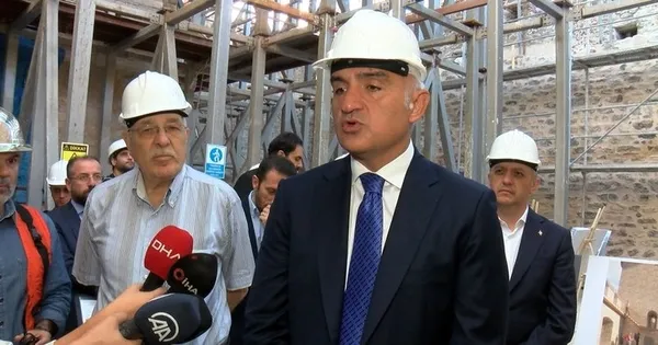 Kız Kulesi'ndeki çalışma ne zaman bitecek? Bakan Mehmet Nuri Ersoy'dan inceleme-4