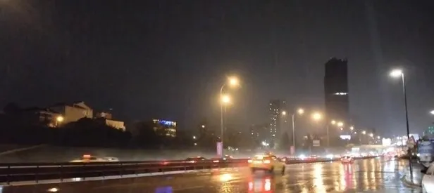 İstanbul’da kuvvetli sağanak yağış!