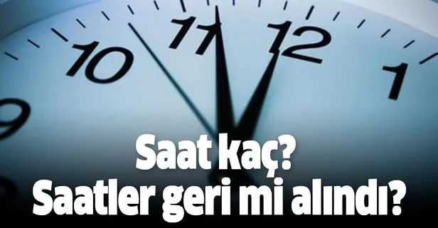 27 Ekim Suan Saat Kac Saat Kac Saatler Geri Mi Alindi Yaz Kis Saati Uygulamasi Takvim