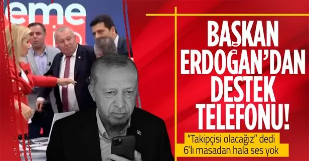 Cemal Enginyurt’un saldırdığı Latif Şimşek’e Başkan Erdoğan’dan geçmiş olsun telefonu