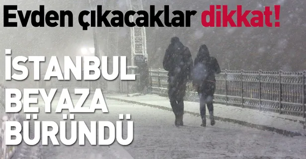 İstanbul’da kar yağışı etkili oluyor