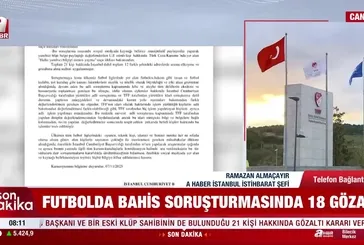 Futbolda bahis operasyonu: 18 gözaltı