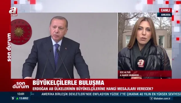 Başkan Recep Tayyip Erdoğan Avrupa Birliği üyesi ülkelerin Ankara büyükelçileri ile bir araya gelecek