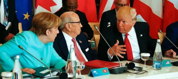 Trump ve Merkel birbirine girdi