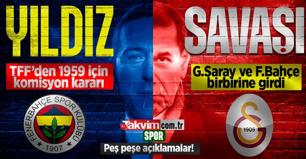 TFF'nin 1959 yılı öncesi şampiyonluklara ilişkin kararının ardından Fenerbahçe ve Galatasaray birbirine girdi