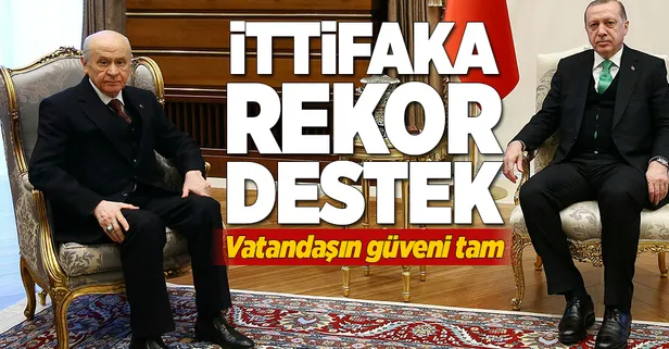 İttifaka rekor destek
