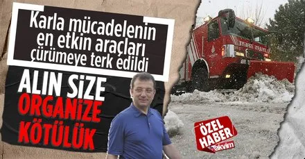 CHP’li İBB karla mücadelede kullanılabilecek onlarca aracı İstanbul İtfaiyesi envanterinde çürümeye terk etti