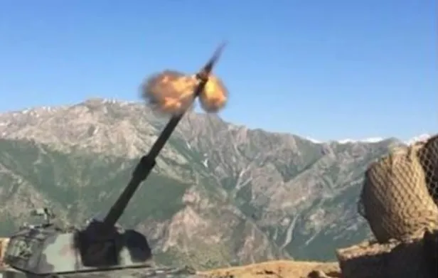 Son dakika: Kuzey Irak'a pençe harekatı! Obüsler terör yuvalarını böyle vurdu-1